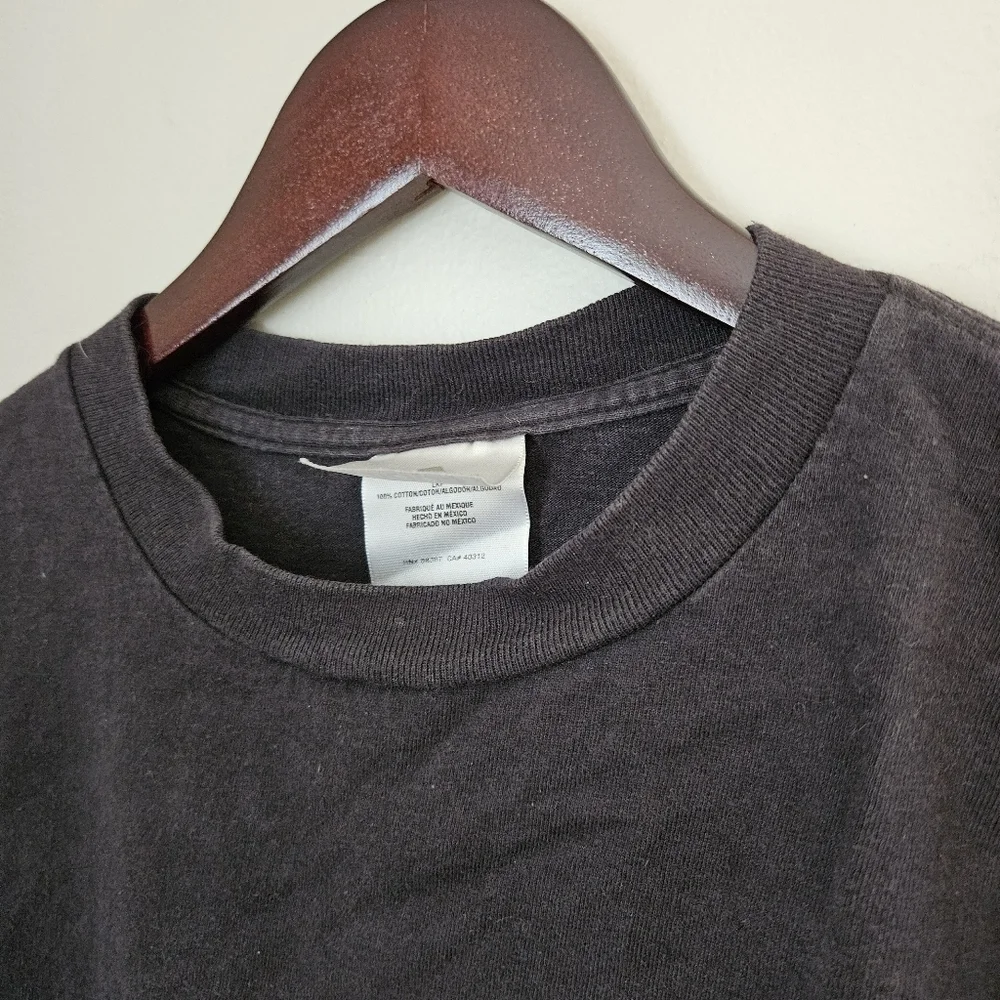Adidas Tee Shirt Long Sleeve Black White Logo Casual Neutral Athleisure Athletic